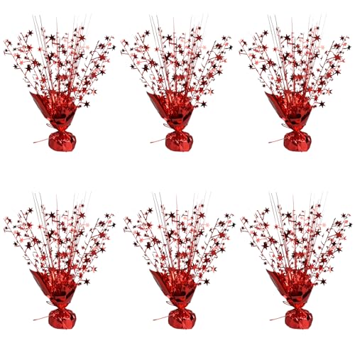 6 Pack Metallic Foil Spray Centerpiece Star Table Decoration Burst Table Centerpieces for Birthday Wedding Anniversary Gra...