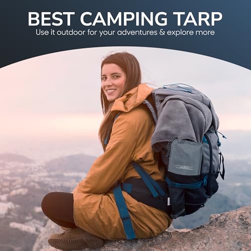 ENCHANTIFY -ENCHANTIFY Tent Footprint, Waterproof Camping Tarp, Heavy Duty Floor Saver, Ultralight Ground Sheet, Outdoor, ...