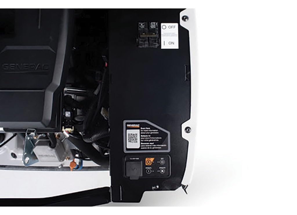 Generac 28kW Home Standby Generator for home use with 200 amp transfer switch, built-in cellular connectivity, whole house generator for power backup - Comes With Ecobee Smart Thermostat