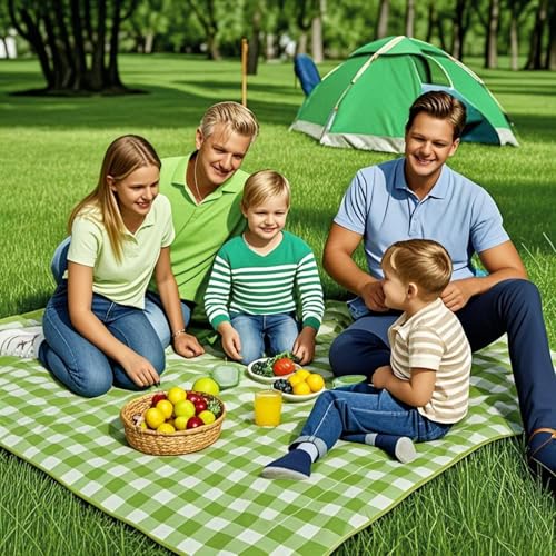 Outdoor Picnic Blanket,Extra Large Picnic Blanket Beach Blankets, Picnic Mat Waterproof Sand Proof Foldable Portable for O...