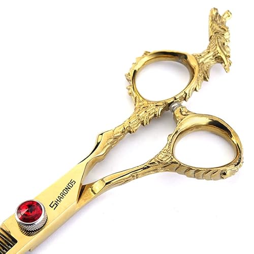 Sharonds 6/7 inch Professional Hair Cutting Scissors Set Hair Cutting Scissors Thinning Teeth Shears Set,Sliver Scissors,Barber,Salon,Hairdressing Scissors Kit,Japanese 440C Scissors (6-inch 3pc-B)
