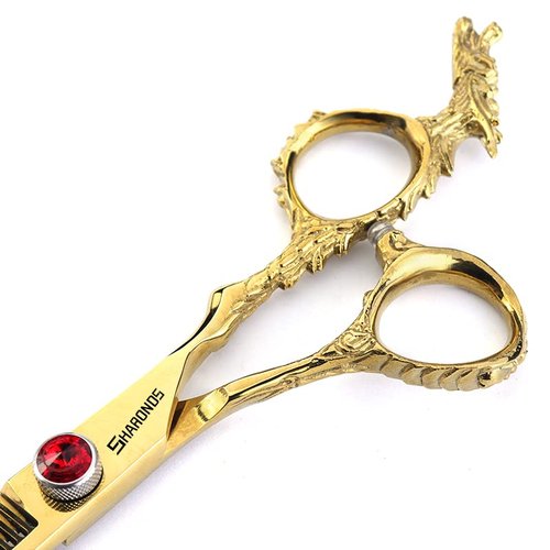 Sharonds 6/7 inch Professional Hair Cutting Scissors Set Hair Cutting Scissors Thinning Teeth Shears Set,Sliver Scissors,Barber,Salon,Hairdressing Scissors Kit,Japanese 440C Scissors (6-inch 3pc-B)