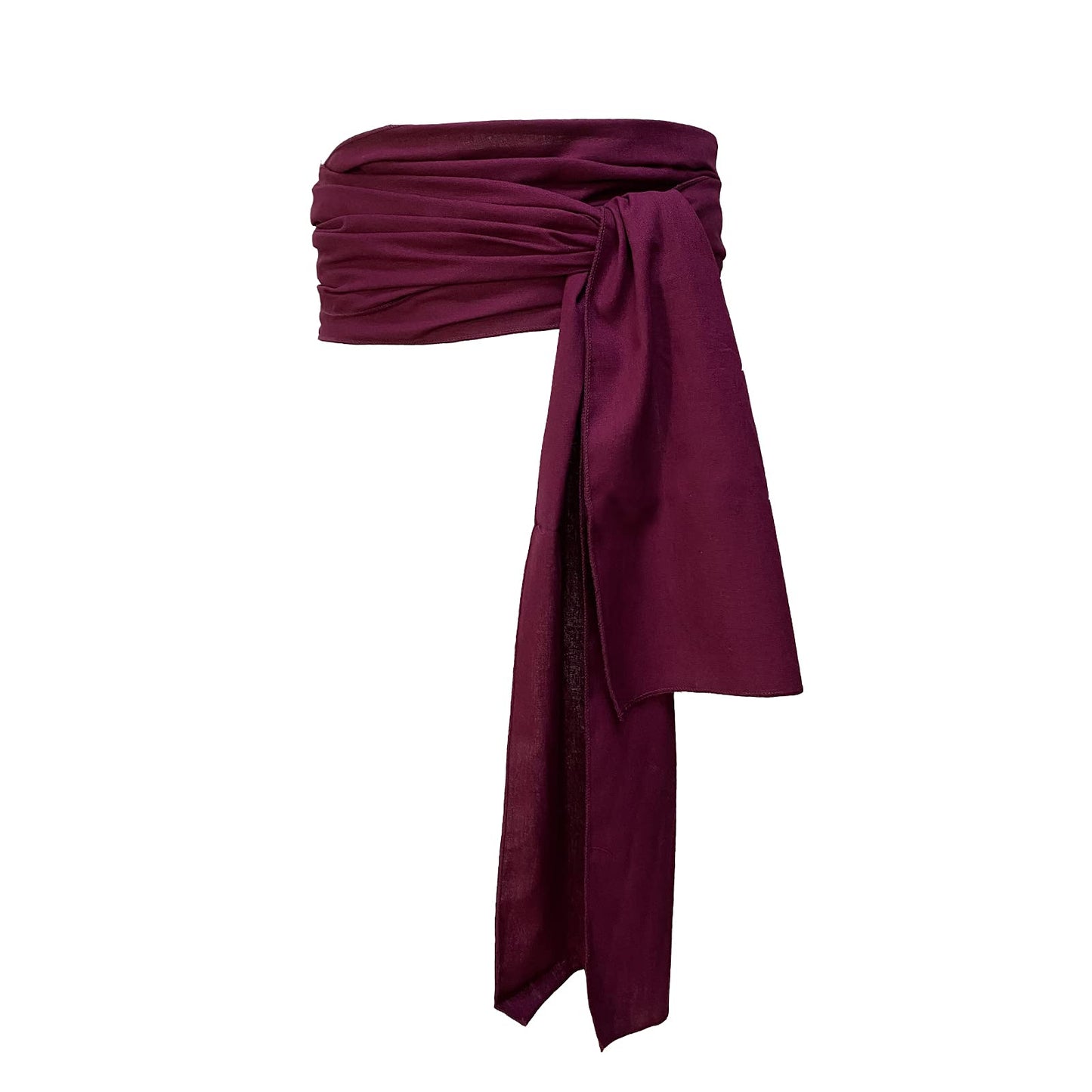 Gamusi Pirate Waist Sash - Medieval Renaissance Jack Belt Captain Props (Wine-red)