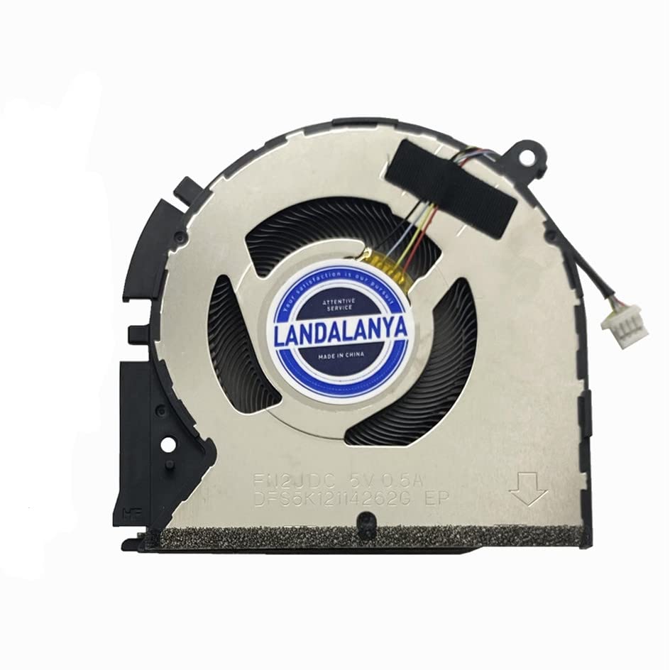 Landalanya Replacement New Laptop Cpu And Gpu Cooling Fan For Asus Vivobook Pro M3401Q M3400Q K3400P M3400Qa M7400Q M7400Qe X740