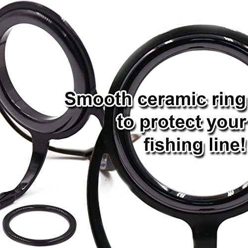 9KM DWLIFE Fishing Rod Guides 50/100/120 Pcs Fishing Rod Repair Kit Spinning Rod Guides Stainless Steel Rod Eyelets Fishin...