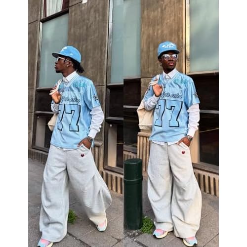 Aelfric Eden Wide Leg Sweatpants Womens Wrinkle Barrel Sweatpants Casual Athletic Baggy Lounge Pants