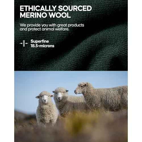 DANISH ENDURANCE Lightweight Merino Wool Beanie for Men & Women, Thermal Hat