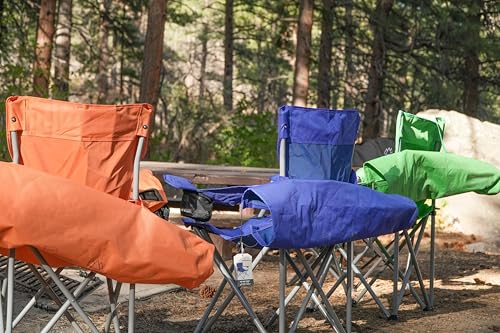 MOUNTAIN SUMMIT GEAR Anytime Chair for Camping, Sports, and The Outdoors w/Carry Bag, Camping Chairs for Adults, Folding C...