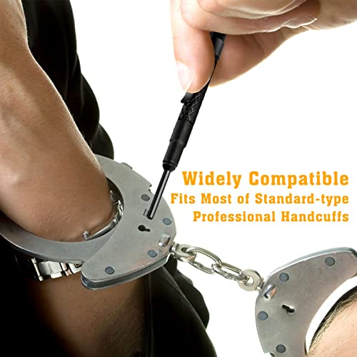 JOTOVO Oversize Tactical Police Pocket Cuff Key Universal Handcuff Key, Extend Durable Pocket Cuff Key with Black Finish F...