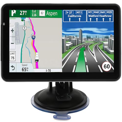 Car GPS Navigation, Latest 2025 Map 7-Inch GPS Navigation System for Car with Turn-by-Turn Directions, Touchscreen Displa...