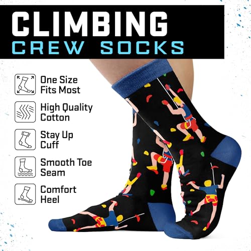 VICRAZY Rock Climbing Gifts - Ultimate Rock Climbing Gear Socks, Unique Gift for Climbers, Exceptional Gifts for Climbers ...