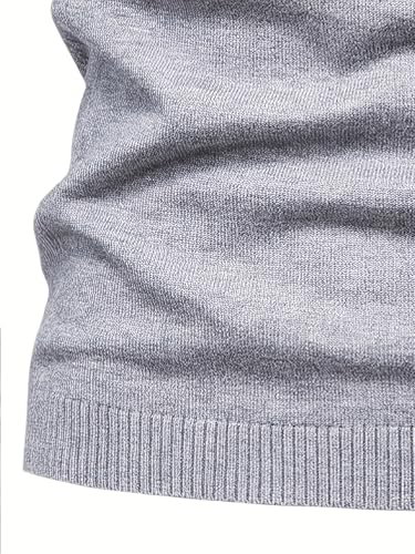 Men's Mock Turtleneck Sweater Slim Fit, Lightweight Thermal Pullover for Business Casual & Daily Wear