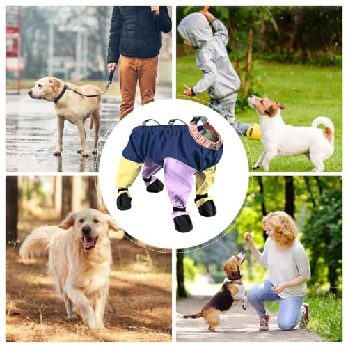 Anti Dirt Pants Dogs Adjustable Leggings Footwear Apparel | Comfortable Protection Paw Boots Rain Travel Winter Hiking Wal...