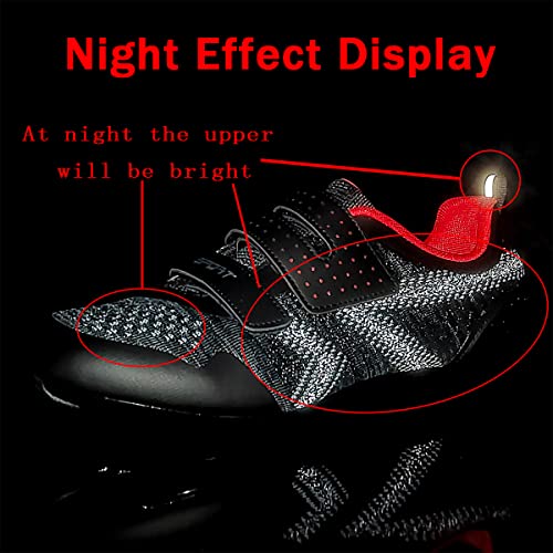 Unisex Cycling Shoes Compatible with Peloton Indoor Riding Road Bicycle with Delta Cleats Outdoor Pedal Bike Shoes