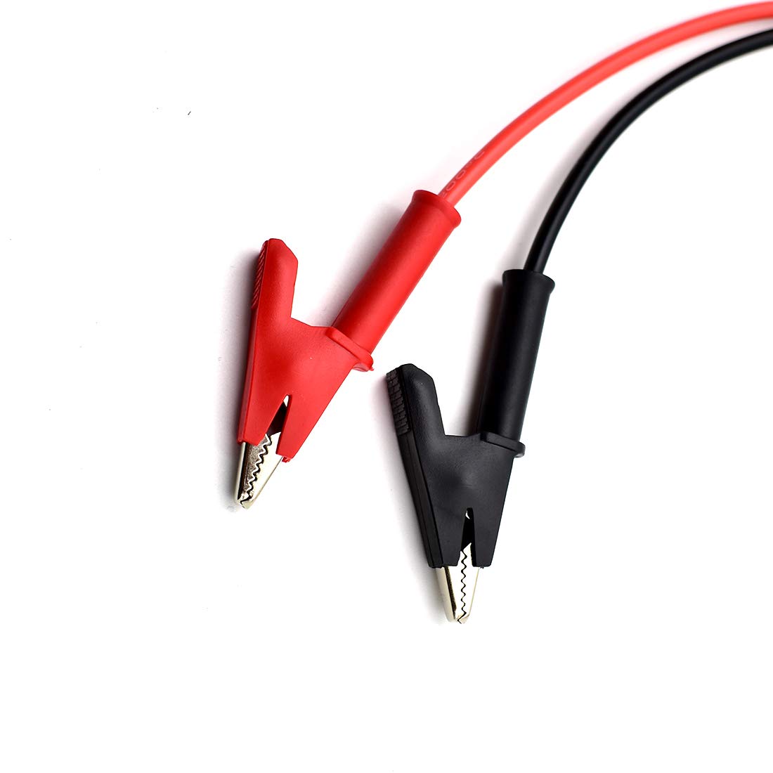 2Pcs 4mm Banana Plug to Alligator Clip Test Lead Wire Cable Set 14AWG for Multimeter Oscilloscope 3 Feet
