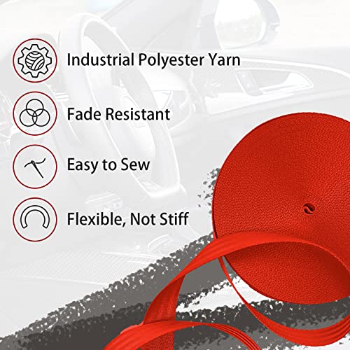 WEBSUKA Polyester Webbing Strap 16+Colors – 1"&1.5"&1.9" – 16.5 25 33 55 Yards Heavy Duty Webbing Roll, Flat Webbing Strap...