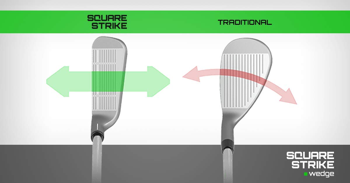 Square Strike Wedge For Right Handed Players-Pitching & Chipping Wedge for Men & Women -Legal for Tournament Play -Engineered by Hot List Winning Designer -Cut Strokes from Your Golf Game Fast