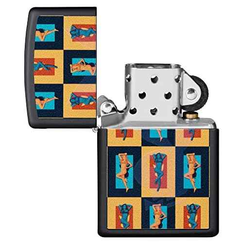 Zippo Playboy Black & White Rabbit Pocket Lighter