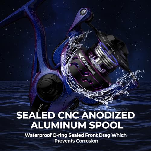 KastKing Royale Legend Pro Spinning Fishing Reel, Lightweight Yet Powerful, Digi-Cut Aluminum Gear, Aerodynamic Reel Roto...