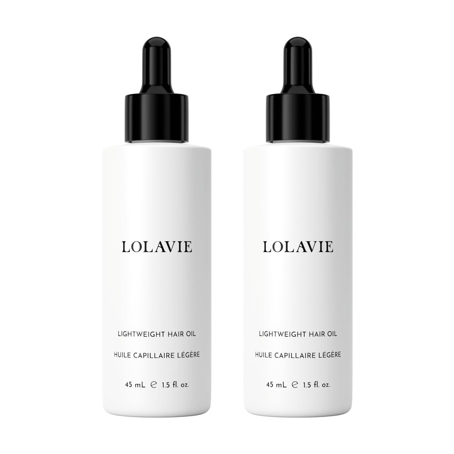 LolaVie Lightweight Hair Oil - 1.5 oz, 2 Pack - Delivers Weightless Shine, Reduces Frizz & Smooths Split Ends - Color Safe - All