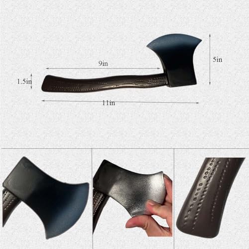 Cossneer 4 Pieces Lumberjack Costume Halloween Men Women Lumberjack Accessories Include Hat Beard Suspender Foam Axe for H...