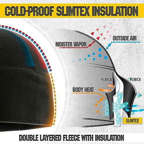 M-Tac Fleece Watch Cap - Tactical Beanie Hat Winter Skull Cap with Slimtex
