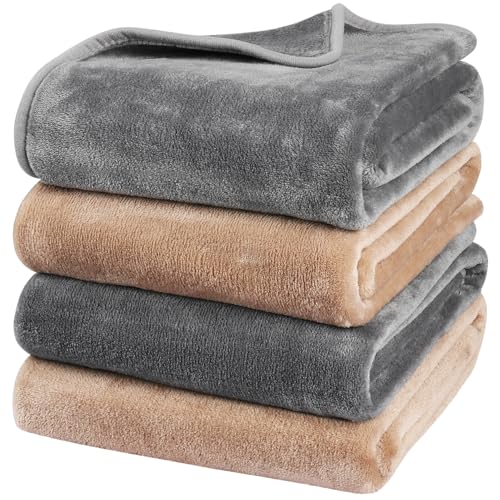 Onarway Dog Blanket Washable for Puppy: 4 Packs Dog Blankets 40”x28” - Fluffy Soft Small Throw for Cat Puppy Kitten Dogs -...