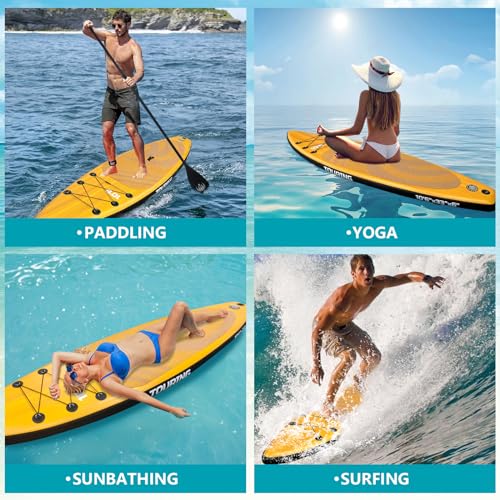GarveeLife Inflatable Paddle Board for Adults, Stand up Paddle Board Inflatable with SUP Accessories, 11'×33" Ultra Stable...