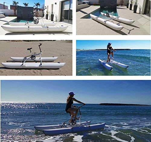 SUP Water Bike, Water Bike Inflatable Kayak Bikeboat for Lake, Water Bikes with Paddle Board Waterbike for Lake Pedal Bicy...