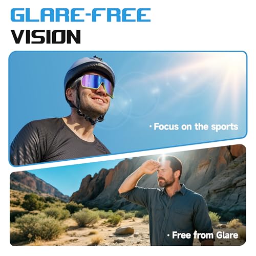 Ynaahi Sports Sunglasses. Ultra-light TR90 Frame, UV400 protection. Ideal for Pickleball, Cycling and Outdoor sports