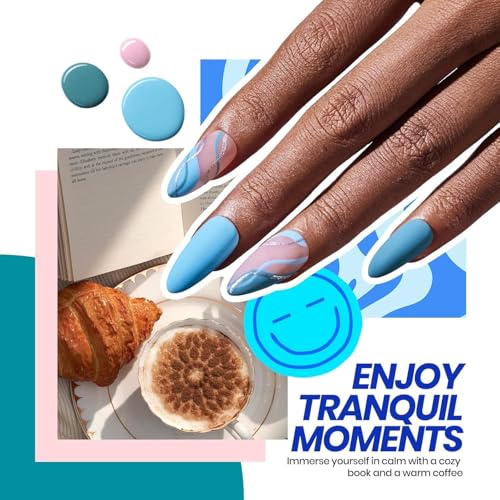 Beetles Gel Nail Polish Kit with U V Light, 68 Pcs Gel Nail Kit 35 Colors Emotional Spectrum with Base Matte&Glossy Top Co...