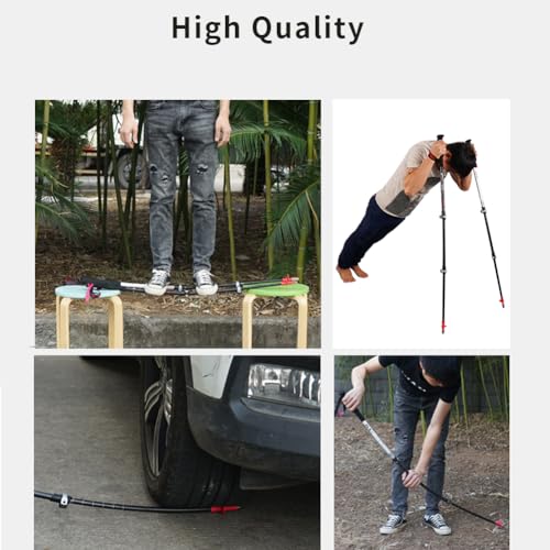 Carbon Fiber Trekking Poles, Ultra Lightweight Collapsible Hiking Poles with Quick Adjustable Flip Lock & EVA Non-Slip Handle