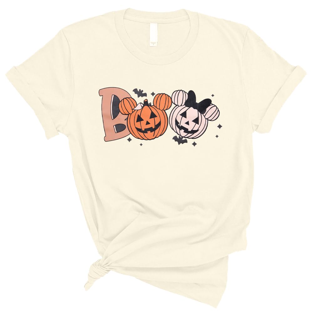 Halloween Party Shirt Woman Magical Halloween Shirts Boo Tshirt Pumpkin Print Tees Casual Vacation Short Sleeve Tops