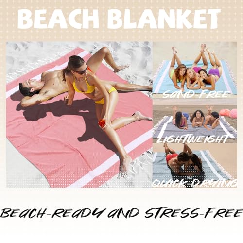 Jumbo Turkish Beach Towel Blanket Picnic Ourtdoor Mat Oversized Sandproof Fast Dry Thin Extra Large Xl Big Huge Compact So...