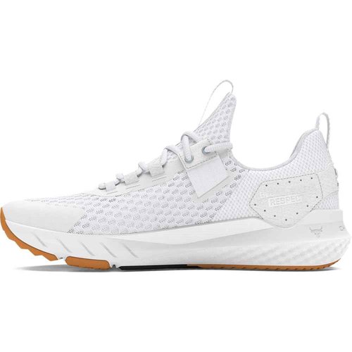 Under Armour Women's Project Rock Blood Sweat Respect 4, (100) White/Distant Gray/Black, 6.5, US