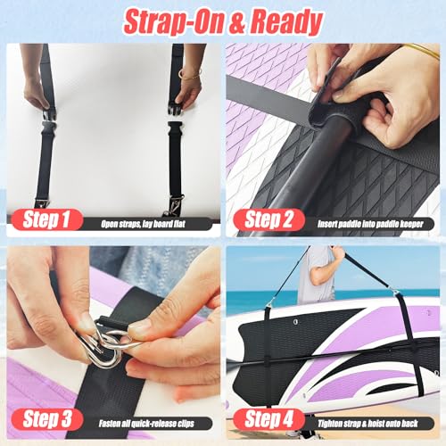 SUDOO 10ft Inflatable Stand Up Paddle Board with Multi-Functional Carrying Strap Bundle