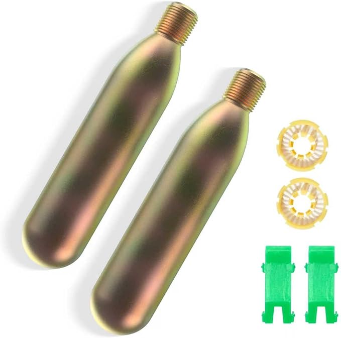 24 Gram CO2 Cartridge for Life Vest, Auto/Manual PFD Life Jacket Rearming Kit, Metal Cartridge for Life Jacket CO2 Cartrid...