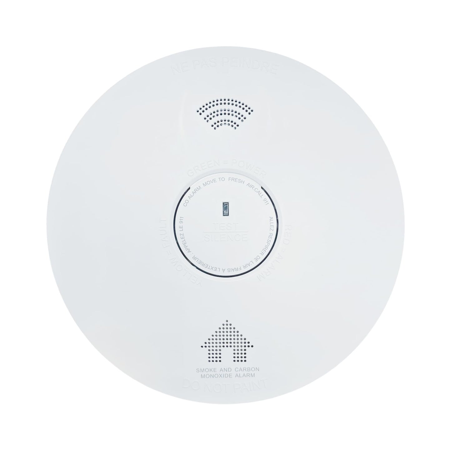 AH Lighting AH886F Combo Smoke & Carbon Monoxide Alarm, Voice Alarm System, Interconnect Hardwired, Combo Alarm, 10-Year Battery Powered, Led Warning Light Indicator (12)