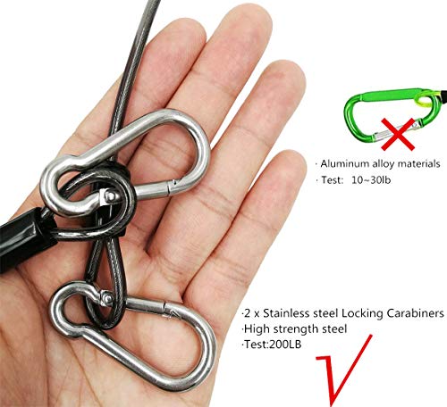Fishing Rod Lanyard for Trolling: 10ft-150LB Saltwater Rod Reel Safety Tether - Retractable Fishing Tool Coil Lanyard for ...