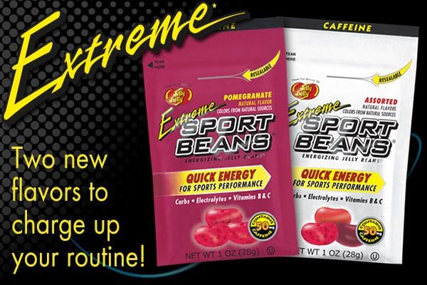Jelly Belly SPORT/EXTREME Jelly BEANS, Gift Sampler Pack of 5, 1 oz. Bags