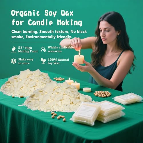 FAIRYELF Candle Making Kit for Adults with Soy Wax Wax Melter, Complete Candle Making Supplies, DIY Starter Scented Candle...
