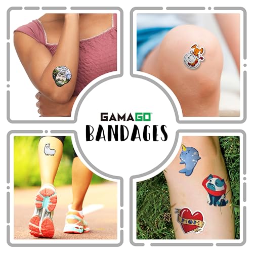 GAMAGO Peanuts Adhesive Bandages - 18 Self-Adhesive Bandages for Kids, Parents & Snoopy Fans, Sterile, Latex-Free, Easily ...