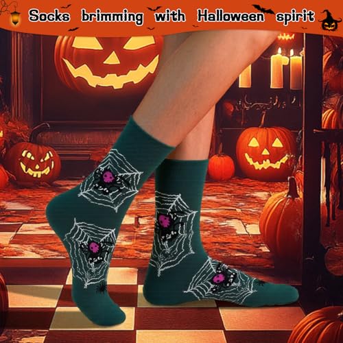 Halloween Socks,Unisex Crew Novelty Socks,Festive Design,Holiday Costume Party Wear
