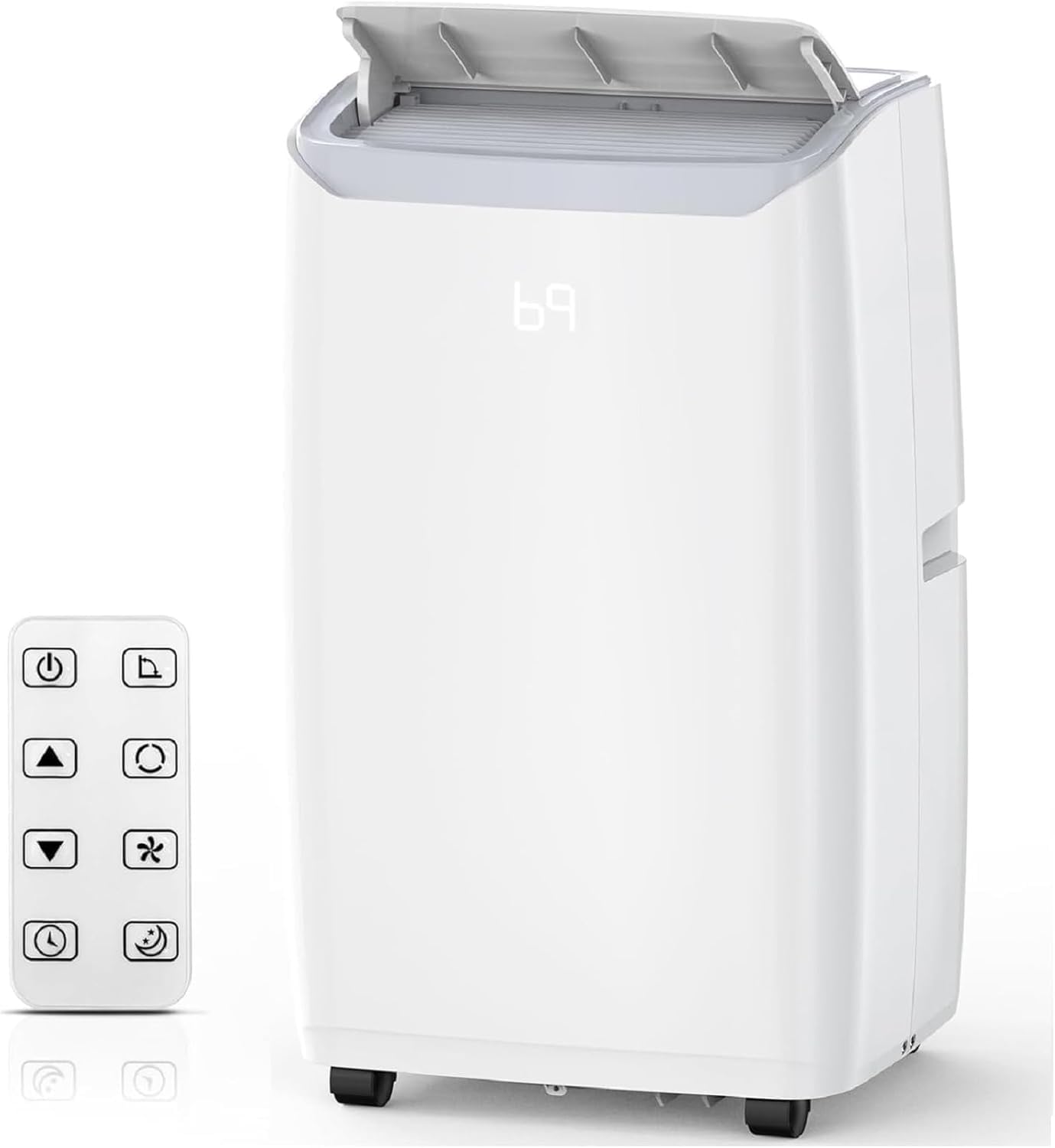 Garvee 14,000 BTU Portable Air Conditioner for Room Up to 750 Sq.Ft, 4 in-1 AC Unit with Cooling, Fan, Dehumidifier & Sleep Mode, Remote Control & Window Kit Included for Home, Office, Apartment,White