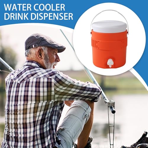 1 Gallon Portable Sports Cooler Water Beverage Dispenser, Insulated Drink Cooler Dispenser With Spout, Portable Handwashin...