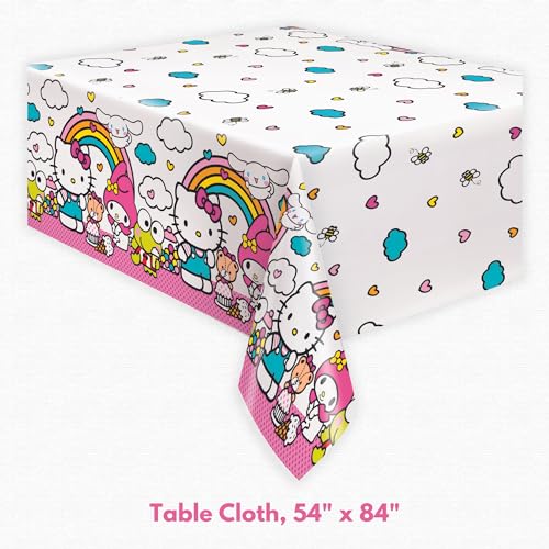Hello Kitty Birthday Decorations - Hello Kitty Party Decorations - Plates, Napkins, Tablecloth, Checklist - Party Supplies...