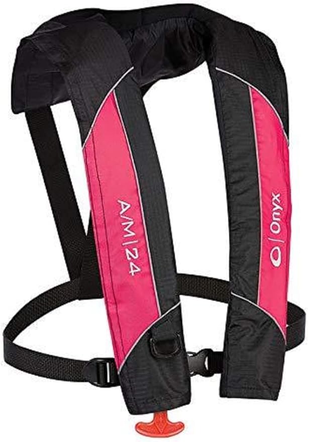 Onyx A/M-24 All Clear Automatic/Manual Inflatable Life Jacket, U.S. Coast Guard Approved, Low Profile, Compact Design, Man...