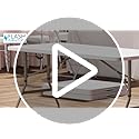 Flash Furniture Kathryn 5' Rectangular Plastic Folding Event Table with Carrying Handle, Bi-Fold Portable Banquet Table fo...