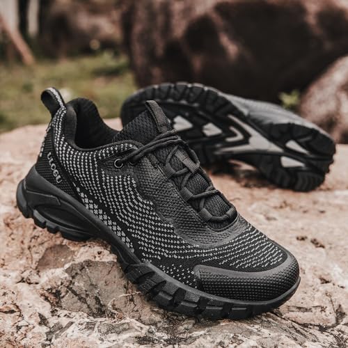 ulogu Waterproof Hiking Shoes for Men Women丨 Comfy Lightweight Non-Slip All Day Walking Work Sneakers 6-Month Warranty