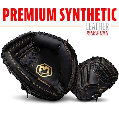 Franklin Sports Field Master Baseball + Softball Glove - Field Master Adult + Youth Baseball + Softball Mitt - Men's + Women's Gloves - Right Hand Throw